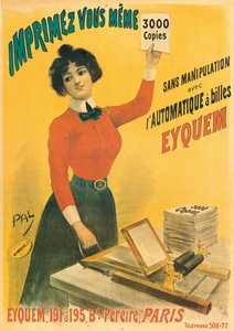 「Eyquem」プリンターのポスター広告